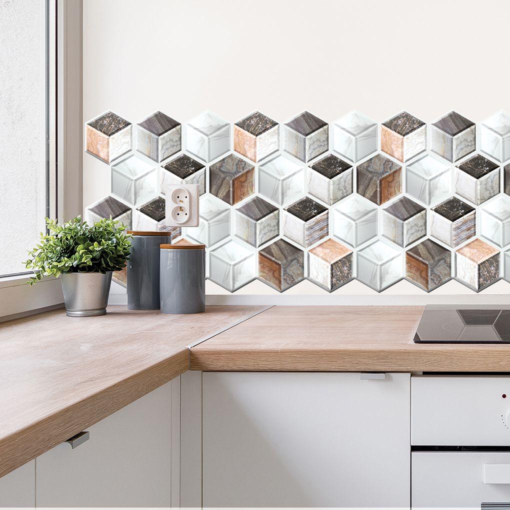 10 шт. Наклейка на стену 3D анти-столкновения наклейка на стену съемная ПВХ нерегулярная кирпичная настенная панель художественный декор