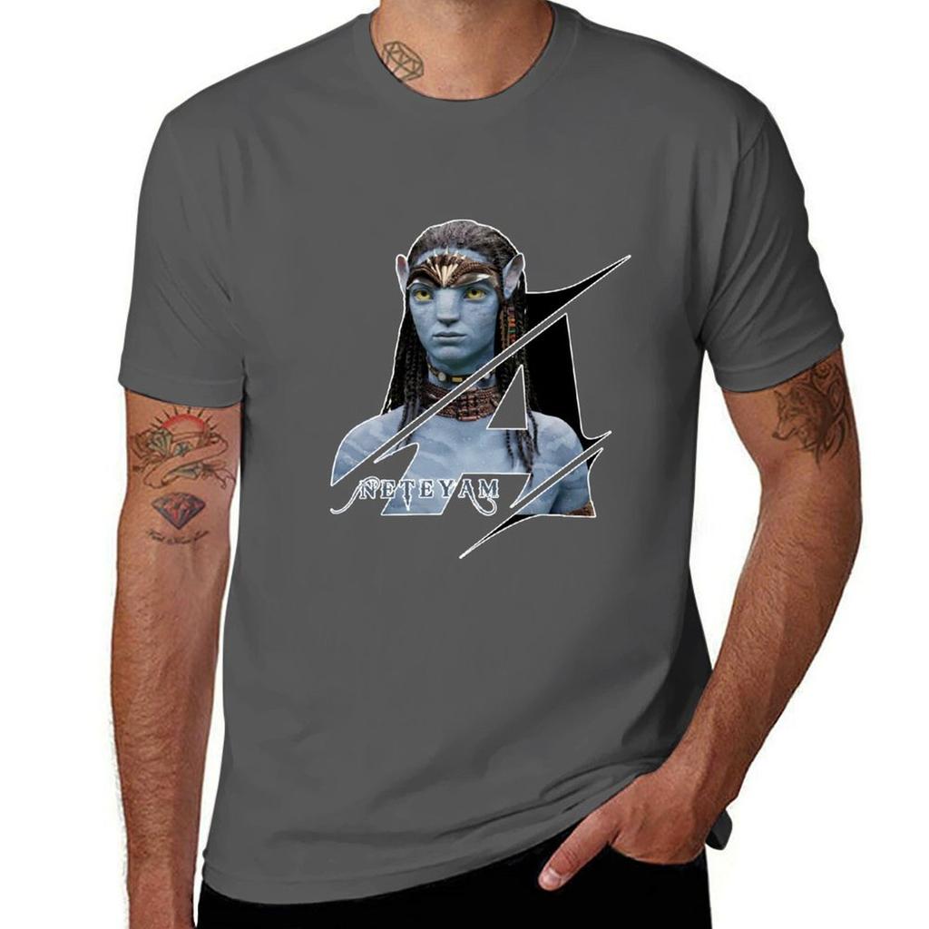 Neteyam Tshirt Art Pattern Printed Casual Top Tshirt