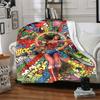 1pc Superhero Flannel Throw Blanket Soft, Warm & Cozy for Couch, Bed, Office, and Travel Versatile All Season Gift, Christmas present