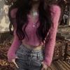 Autumn Winter Zipper Crew Neck Crop Sweater Long Sleeve Fashion Women Casual Cardigan Knitted Short Jacket Slim Fit Elegant Streetwear Solid Clothing