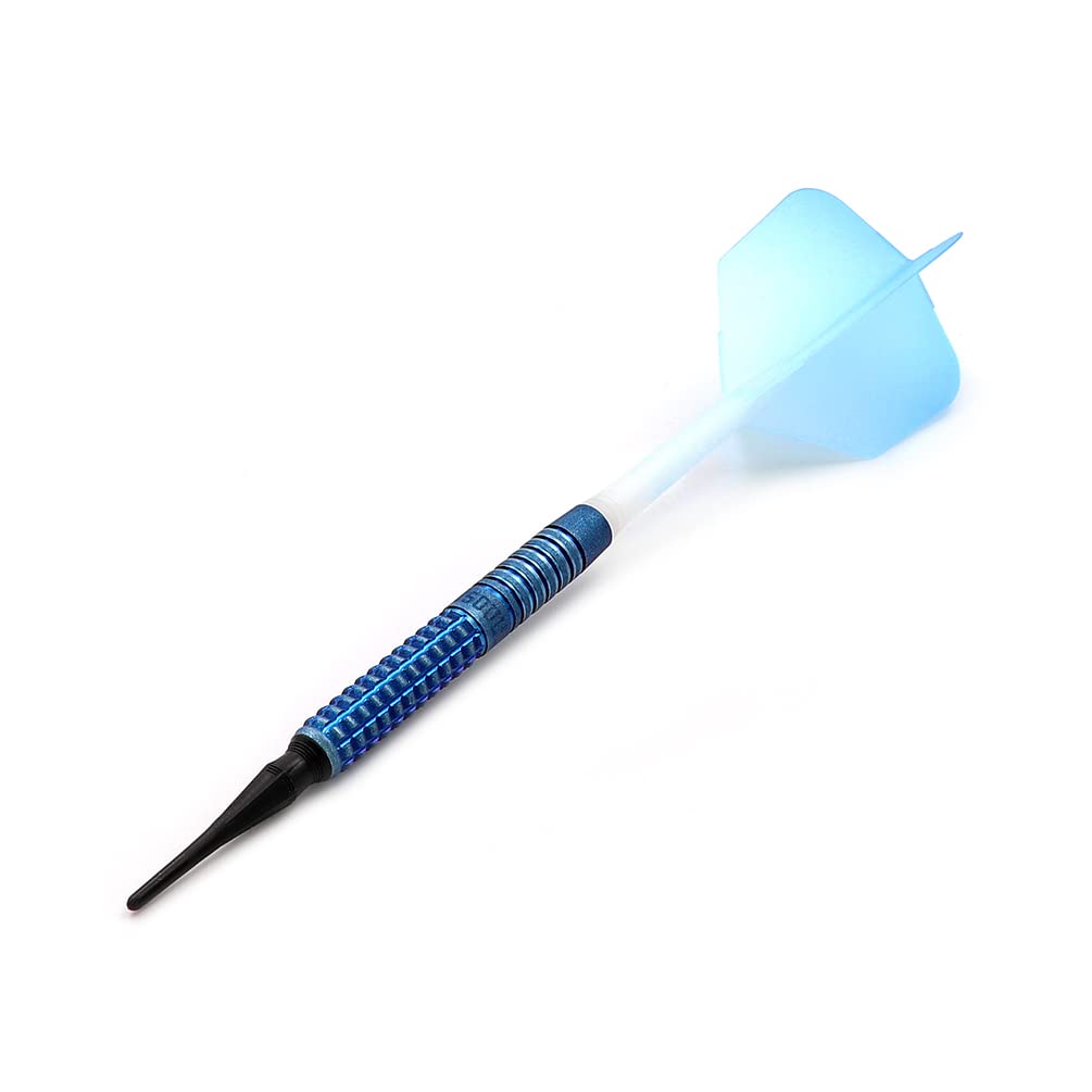 CUESOUL BLUE COCKTAIL 20g Soft Tip 90% Tungsten Dart Set, Oil Paint Finish + Integrated Shaft Flight Gradation M (CSOP-90R20K11)