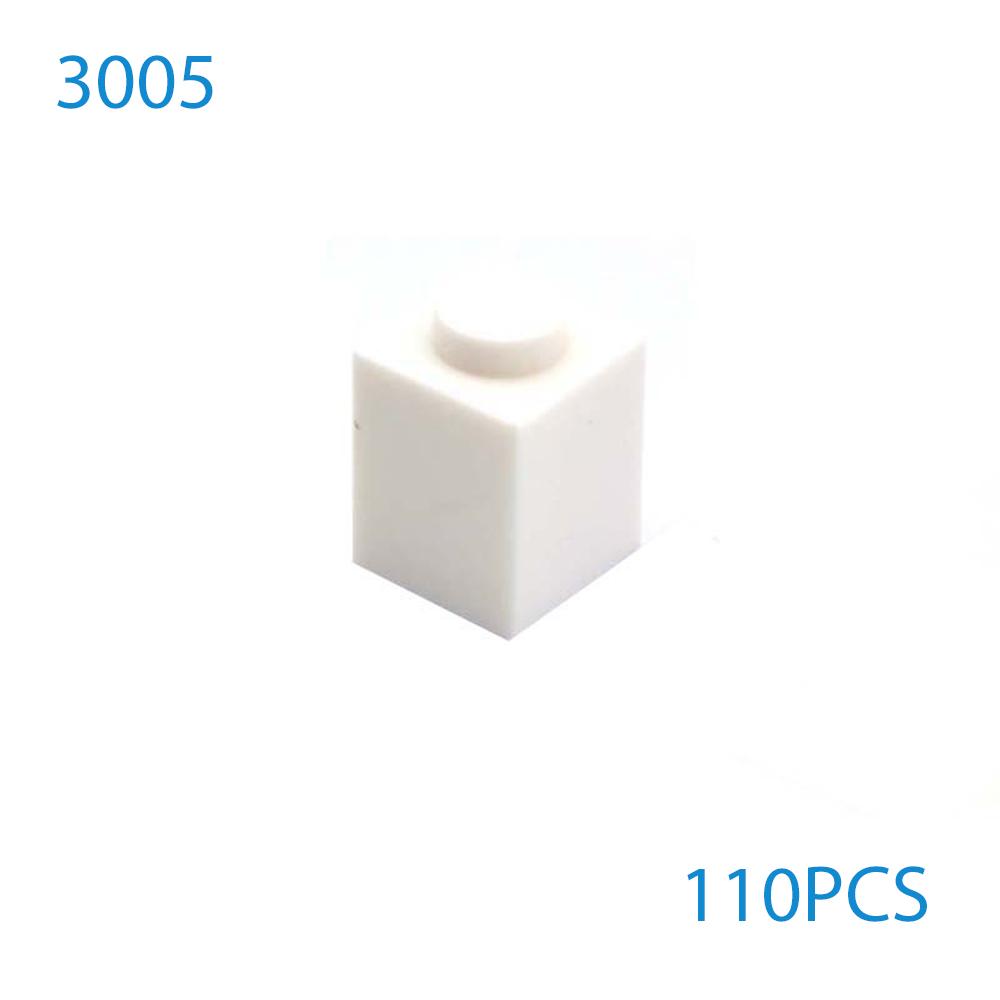 50 шт./лот DIY Строительные блоки Толстые Фигурки Кирпичики 1x1 Точки Обучающие Совместимые с 3005 Пластиковые Игрушки для Детей Подарки