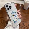 Flower Clear Color Cover For Iphone 16 15 14 Plus 13 12 11 Pro Max 7 8 Plus Xs Max Xr 13 12 Mini Full Camera Protective Silicone Shockproof Soft Case