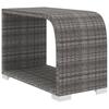 8 Piece Garden Lounge Set with Cushions Poly Rattan Gray