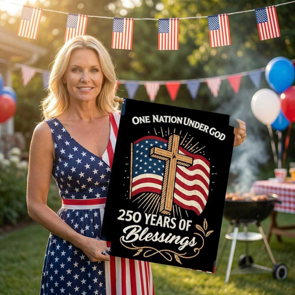 Decorative Garden Flag For The 250th Anniversary Of The United States