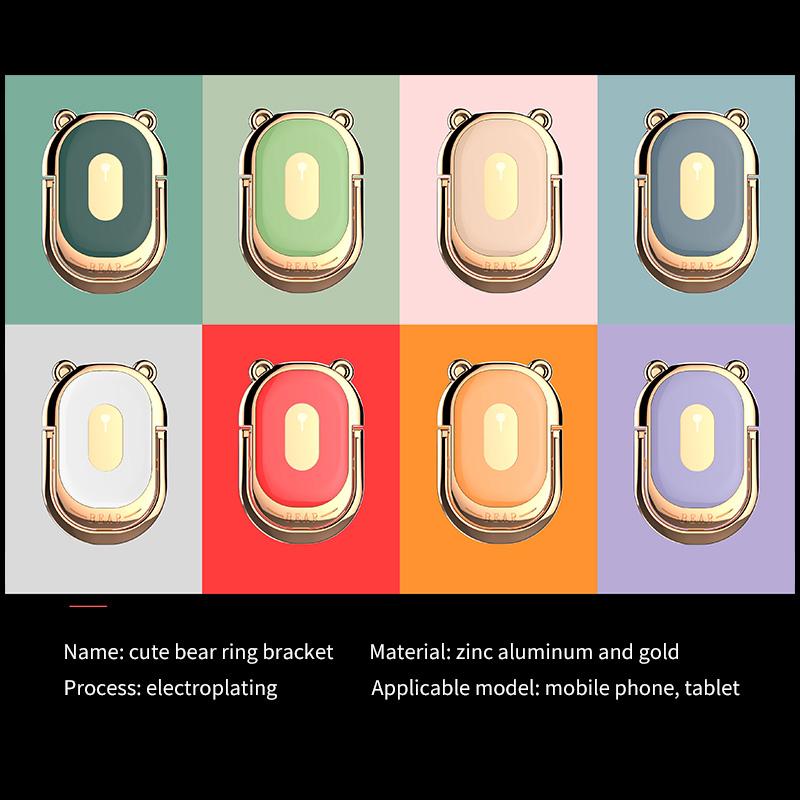 Кольцо-держатель для телефона, портативная ручка для смартфона с изображением медведя, универсальная автомобильная мобильная подставка, мини-подставка для телефона для Iphone, Ipad, кронштейн для планшета