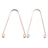 Скребок для языка U-образной формы из чистой меди - Средство для удаления неприятного запаха изо рта и инструмент для ухода за полостью рта
