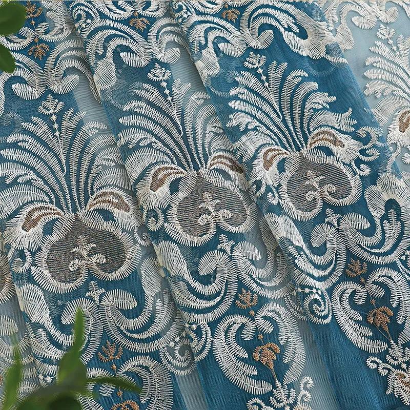 Европейский стиль, занавеска для гостиной, вышитая перегородка, занавеска для спальни, эркера, карниз для штор