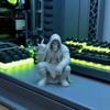 Фигурка Склонившийся Дьявольский Бог, Фигурка с Капюшоном, Декоративное Украшение с Маской Черепа и Мышечными Линиями, Хип-Рок Металлическая Скульптура Хоп Готический Рокер Статуя для
