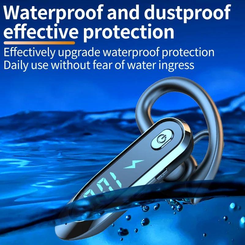 P12 Bluetooth 6.0 Наушник LED Дисплей Беспроводные Наушники Спортивная Гарнитура с Шумоподавлением и Цифровым Дисплеем Вкладыш для Смартфонов