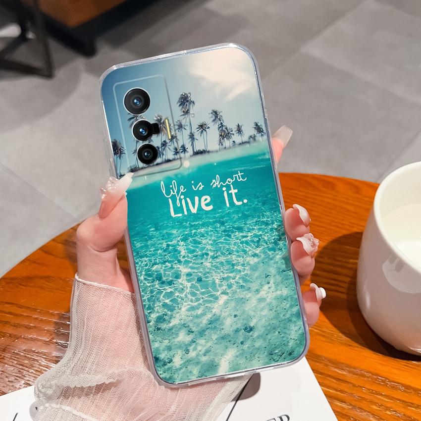 For Vivo X27 X200S X21 X60 X70 X80 Pro Plus Clear Phone Cover Delicious Fruit Pattern Soft Silicone High Quality Scratch Resistant Shell For Vivo Case