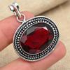 Фантастический гранат драгоценный камень стерлингового серебра 925 пробы ювелирные изделия ручной работы женский кулон