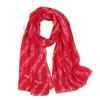 180*80cm Musical Note Print Scarf Cotton Voile Musical Note Floral Wrap  Ladies