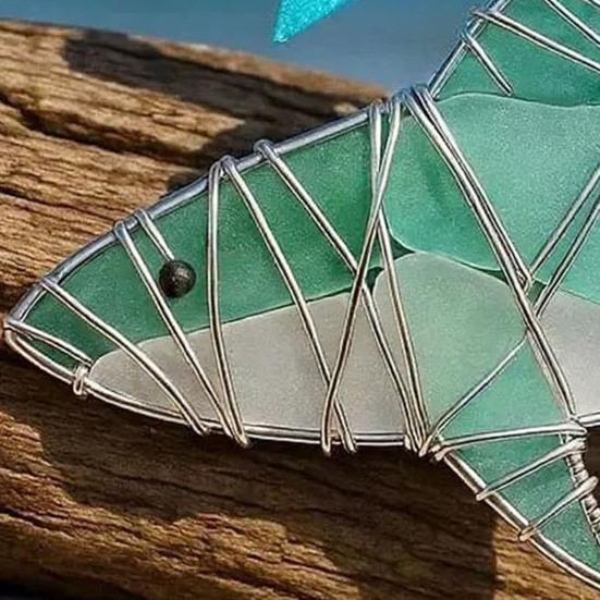 Ручная работа Морское стекло Океанские украшения 2D Акриловые Прибрежные подвесные украшения Морская черепаха Осьминог Морской конек Рыба Подарки для елки Домашний декор Любителям пляжа