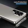 Чехол для Samsung Galaxy S26 Ultra с текстурой парчи, противоударный, с магнитной рамкой из сплава, задняя крышка из поликарбоната