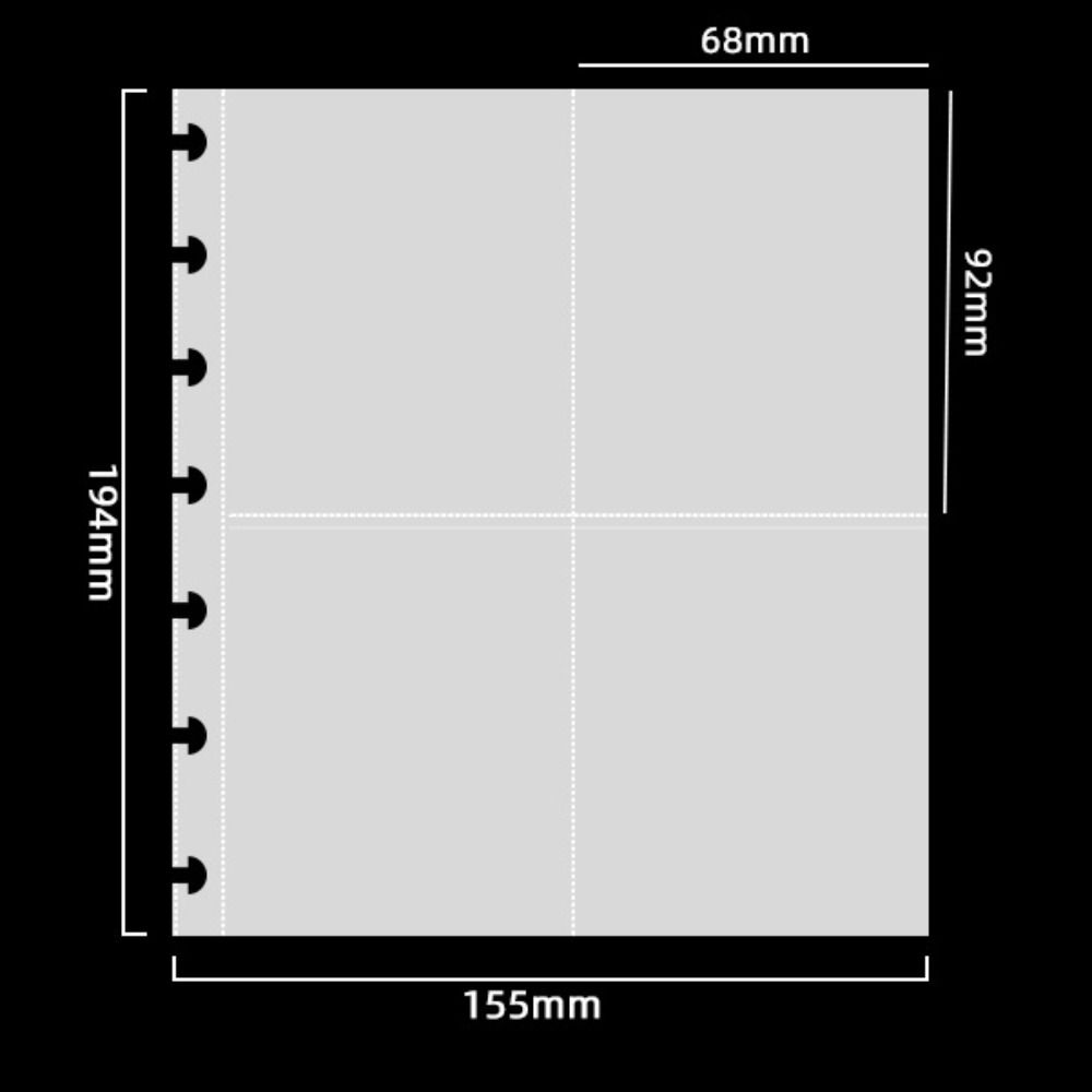 Transparent Acrylic Photo Album 3 Inches Idol Picture Protector Durable Card Holder  School