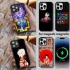 Чехол для телефона с аниме-персонажами серии Monogatari для iPhone 16, 15, 14, 13, 12, 11, Plus, Pro, Max, Mini, мягкий, с магнитной беспроводной зарядкой MagSafe