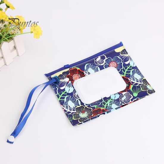 Сумка-органайзер для влажных салфеток, мультяшный узор, большая емкость, многоразовая, легкая, портативная сумка для влажных салфеток, контейнер