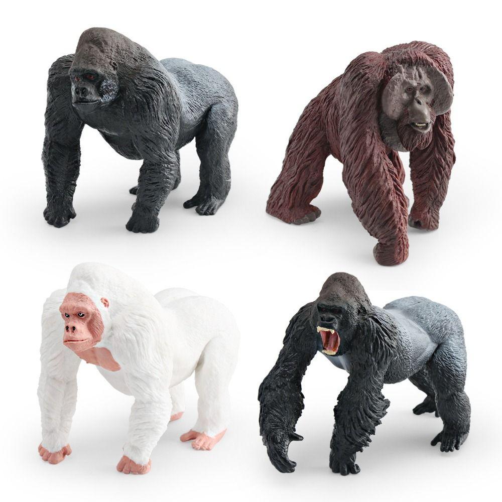 Realistic Simulation Gorilla Animal Toy Chimpanzee Action Figure  Halloween and Movie Lovers