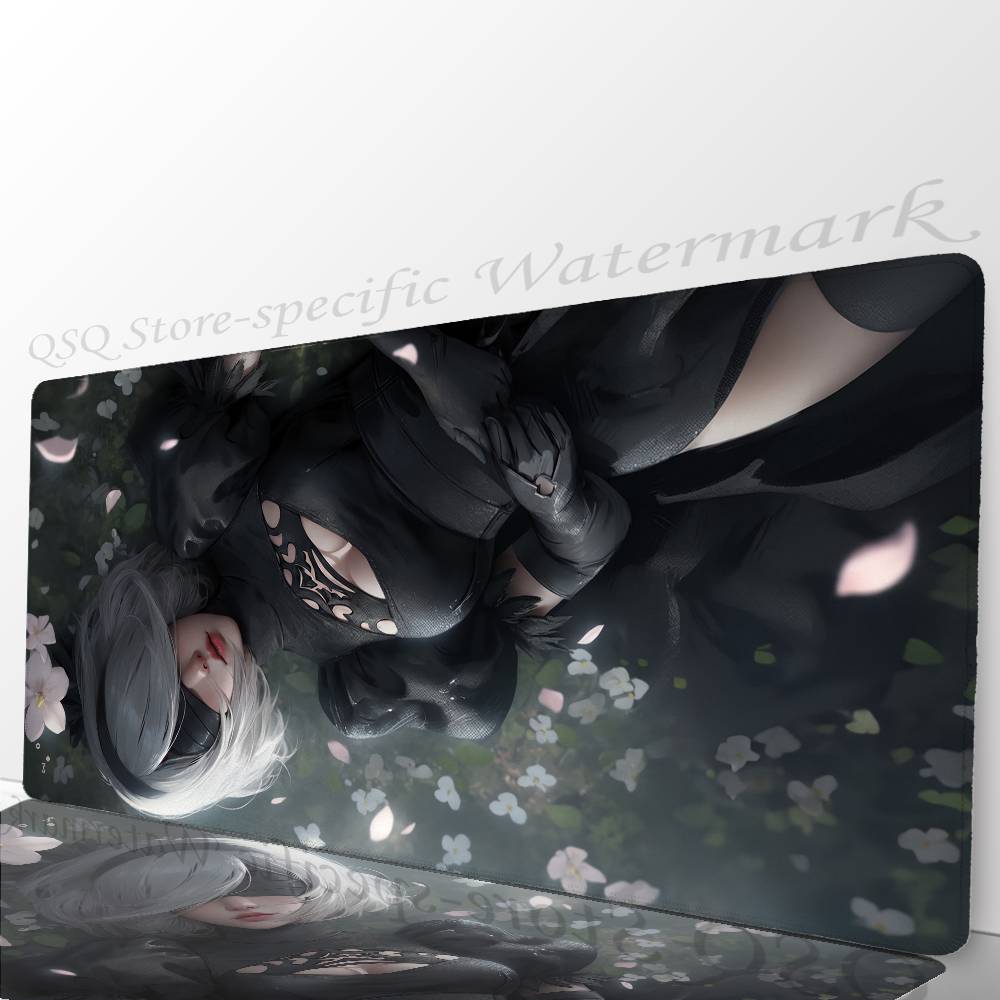 Nier Automata Аниме Игра-файтинг Коврик для мыши Коврик для стола С ковриком Игровые аксессуары Prime Gaming XXL Коврик для клавиатуры Набивка M