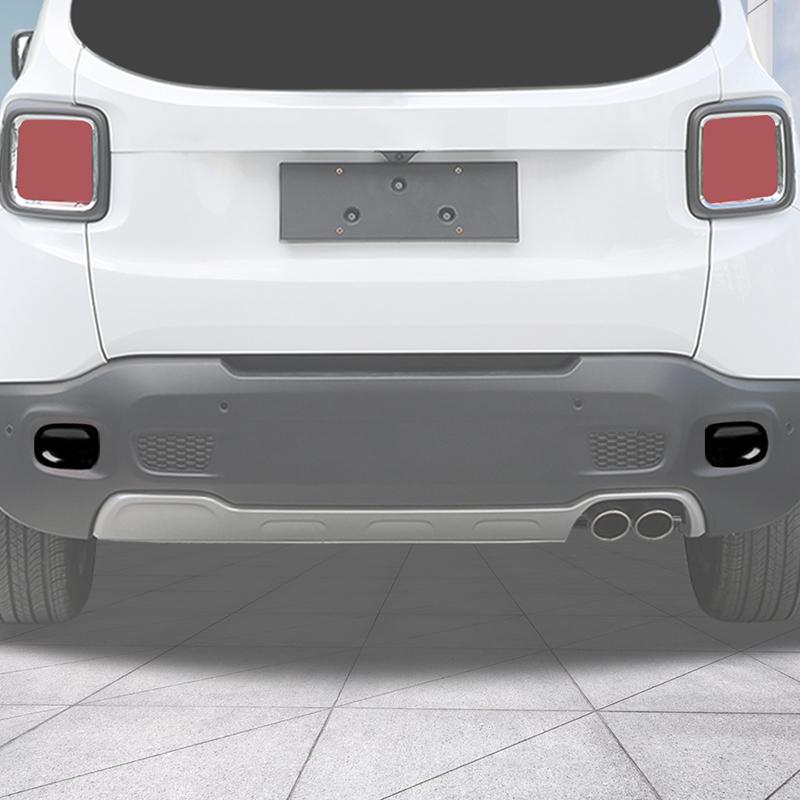 Задние противотуманные фары из АБС-пластика, декоративные наклейки, протектор для Jeep Renegade 2015-2018, автомобильные аксессуары, черный цвет