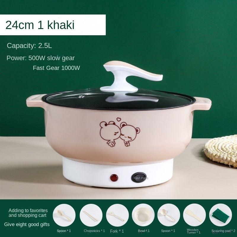 Многофункциональная электрическая сковорода для жарки на пару, маленькая электрическая плита, встроенная электрическая плита, мини-электрическая рисоварка, бытовая