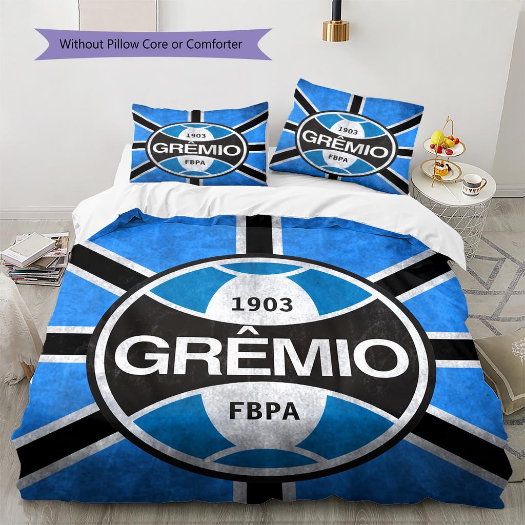 Grêmio FBPA Pattern Bedding Quilt Set Home Decoration Gift (1 * duvet cover + 2 * pillowcase without core)