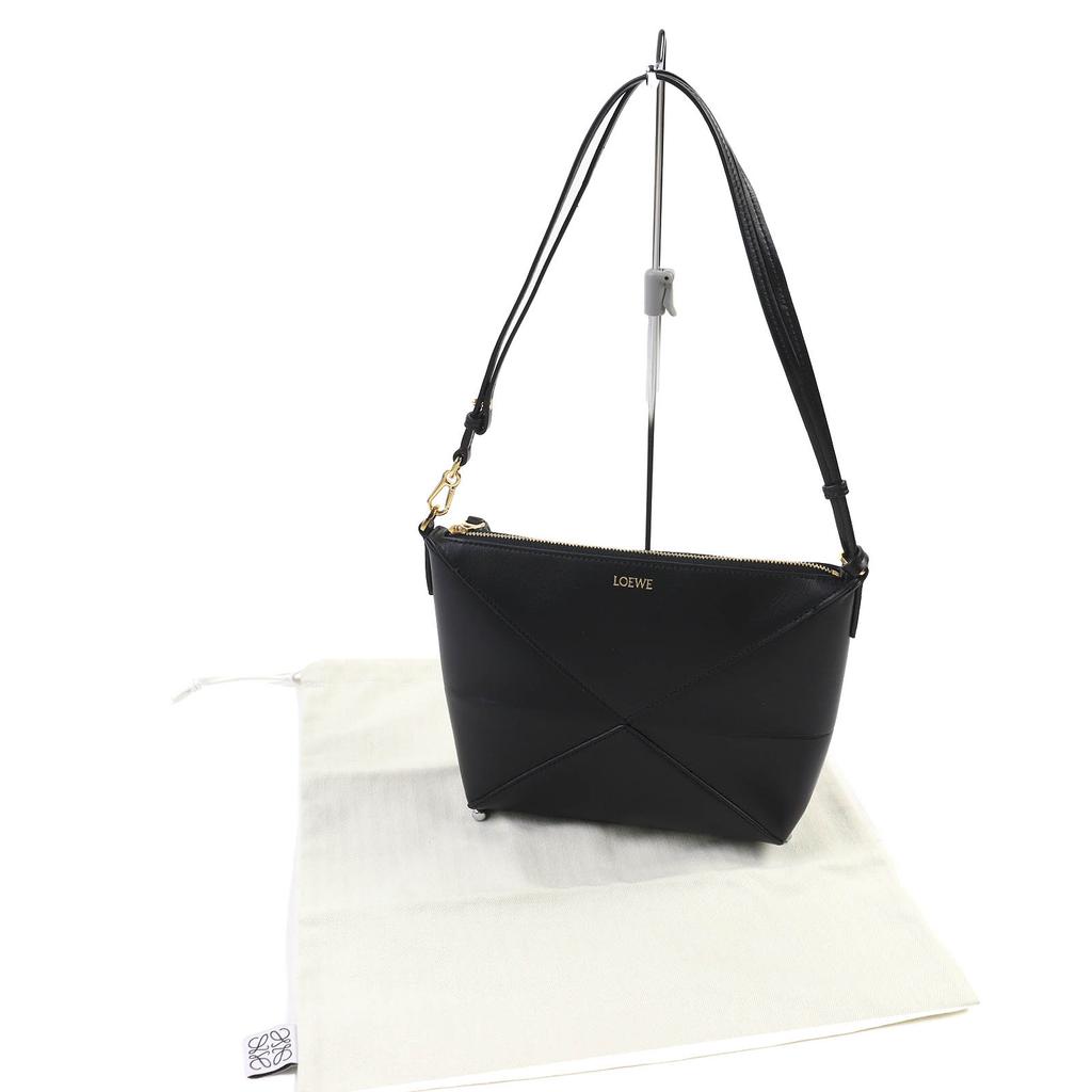 Loewe Pouch PUZZLE FOLD POUCH Puzzle Fold Pouch Shiny Nappa Calf C510PT1X01 Used