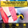Godboy Gas Can Spout Replacement, Gas Can Nozzle, (5 Kit-Yellow) Flexible Pour Nozzle Suitable For Most 1/2/5/10 Gal Oil Cans, Fuel Can Spout