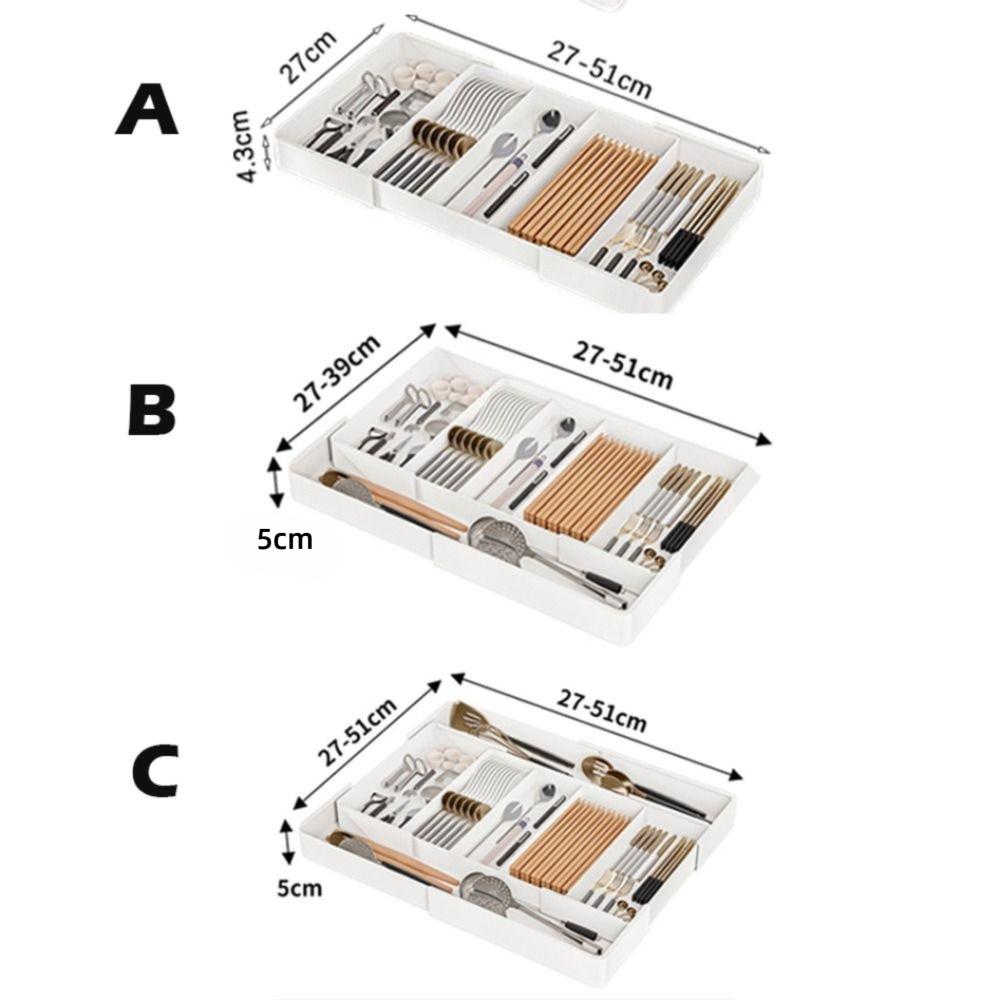 Пластиковый органайзер для ящика, регулируемый лоток-держатель для столовых приборов, разделитель для ящика