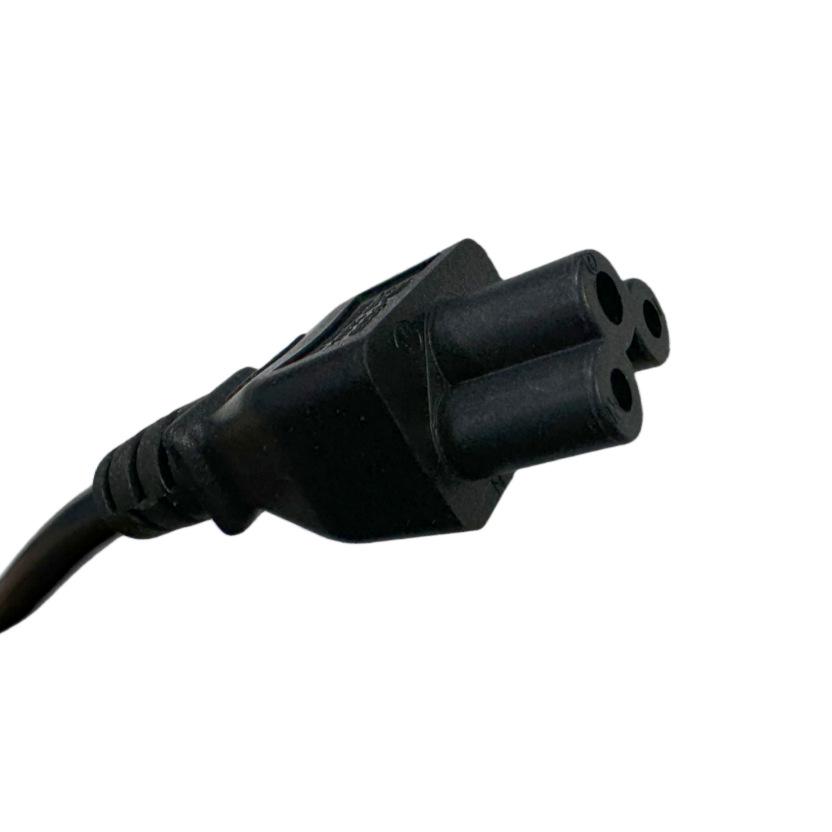Австралийский 3-контактный шнур питания, H05VV-F 3G0.75мм², C5 "Клевер", 1,1 м, Черный