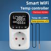 TC02 WiFi розетка-термостат, цифровой термостат с ЖК-дисплеем, розетка с таймером, переключатель для обогрева и охлаждения, для холодильника, аквакультуры