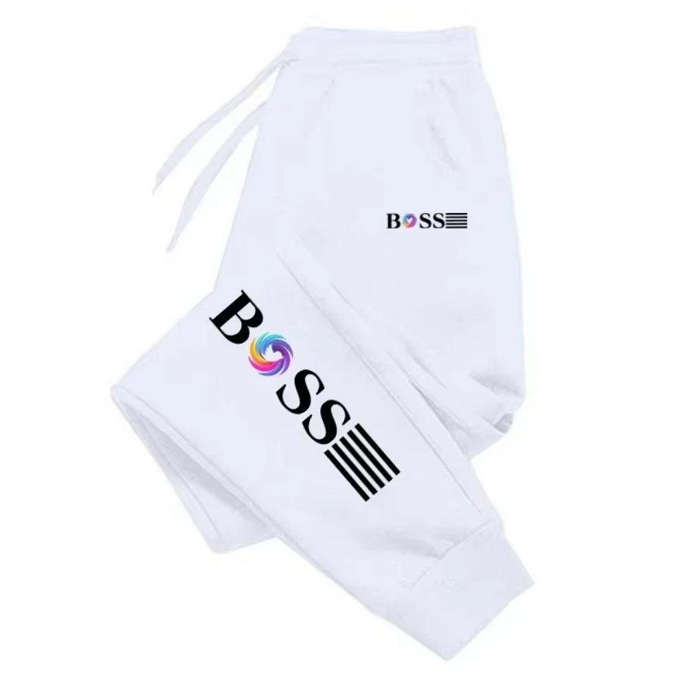 2025 New Men's Slow Running Sports Pants for Daily Leisure Boss Letter Pattern Printed Fitness Men's Sports Pants Joggers