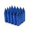 20Pcs M12X1.25 Spiked Aluminium 60MM Extended Tuner Wheels Rims Lug Nuts Racing