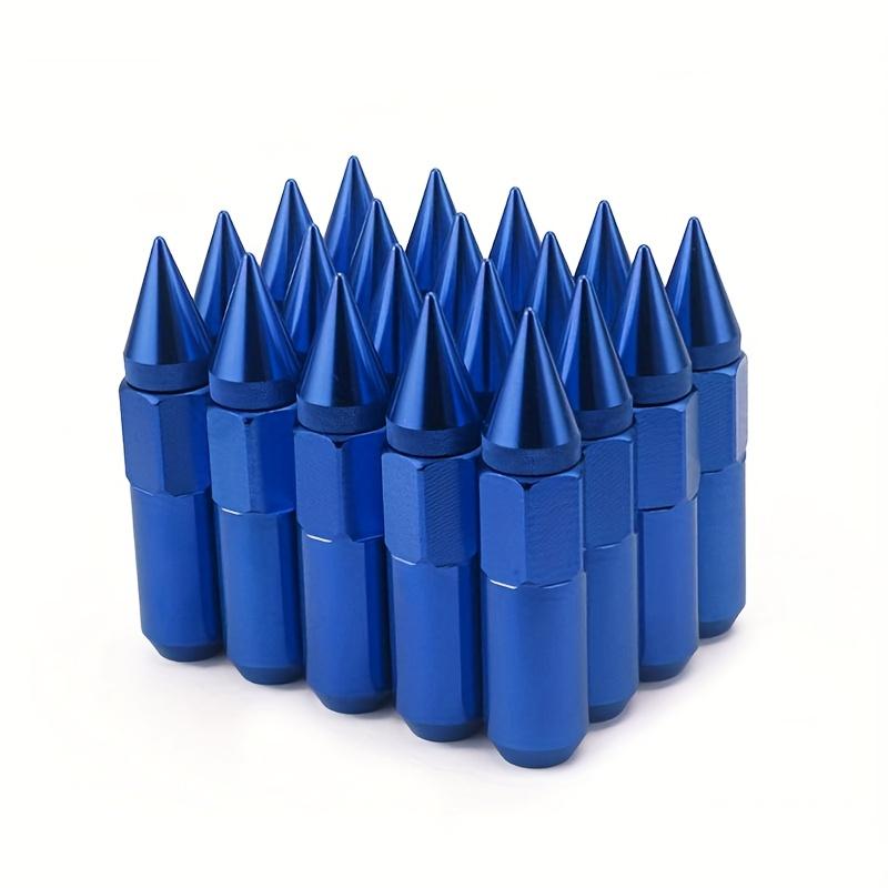 20Pcs M12X1.25 Spiked Aluminium 60MM Extended Tuner Wheels Rims Lug Nuts Racing