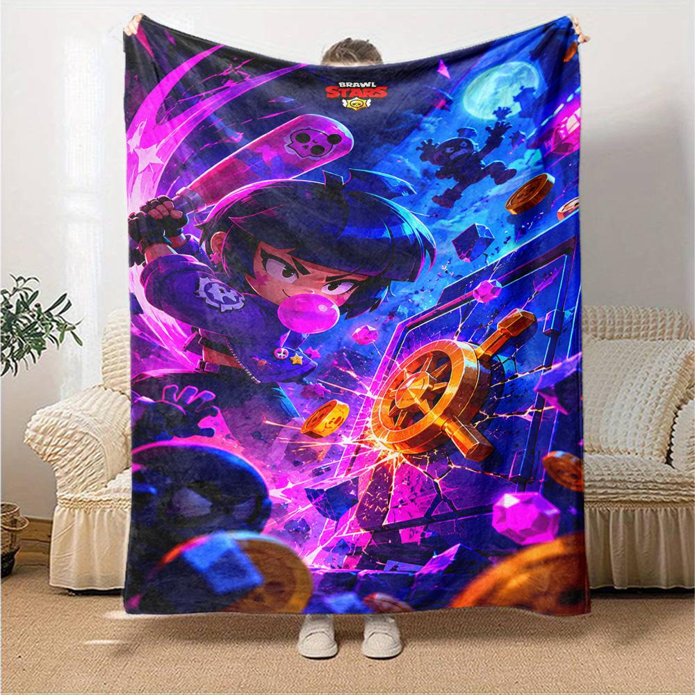 Brawl Stars Blanket Soft & Cozy Great for Office Office Chair Picnics Four Seasons Universal Modern Perfect Gift for Relatives and Friends
