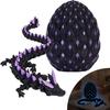 Яйцо дракона Таинственное яйцо дракона Светящаяся игрушка-артикулирующее животное Кристалл 3D-печатное яйцо динозавра Подходит для детей мальчиков девочек Домашнее украшение
