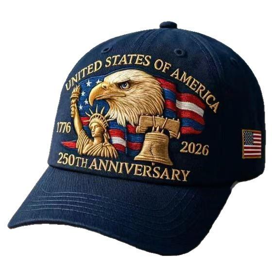 Вышитая бейсболка American Eagle к 250-летию из дышащего хлопка для повседневной носки
