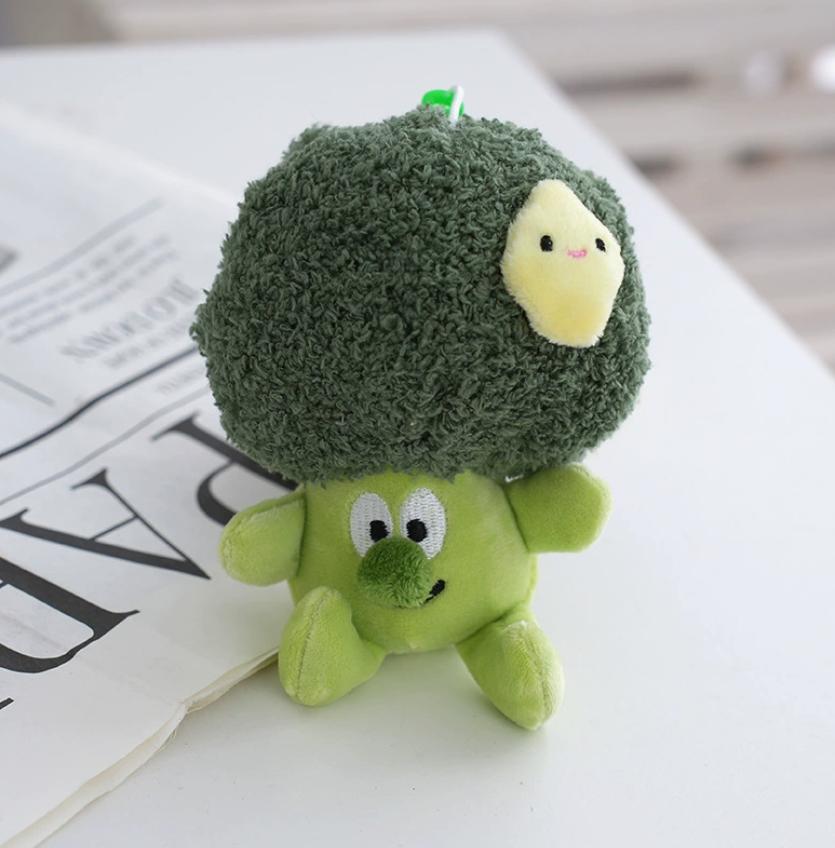10 см Мультяшный Брокколи Овощ Плюшевые игрушки Овощная Кукла Брелок для сумки