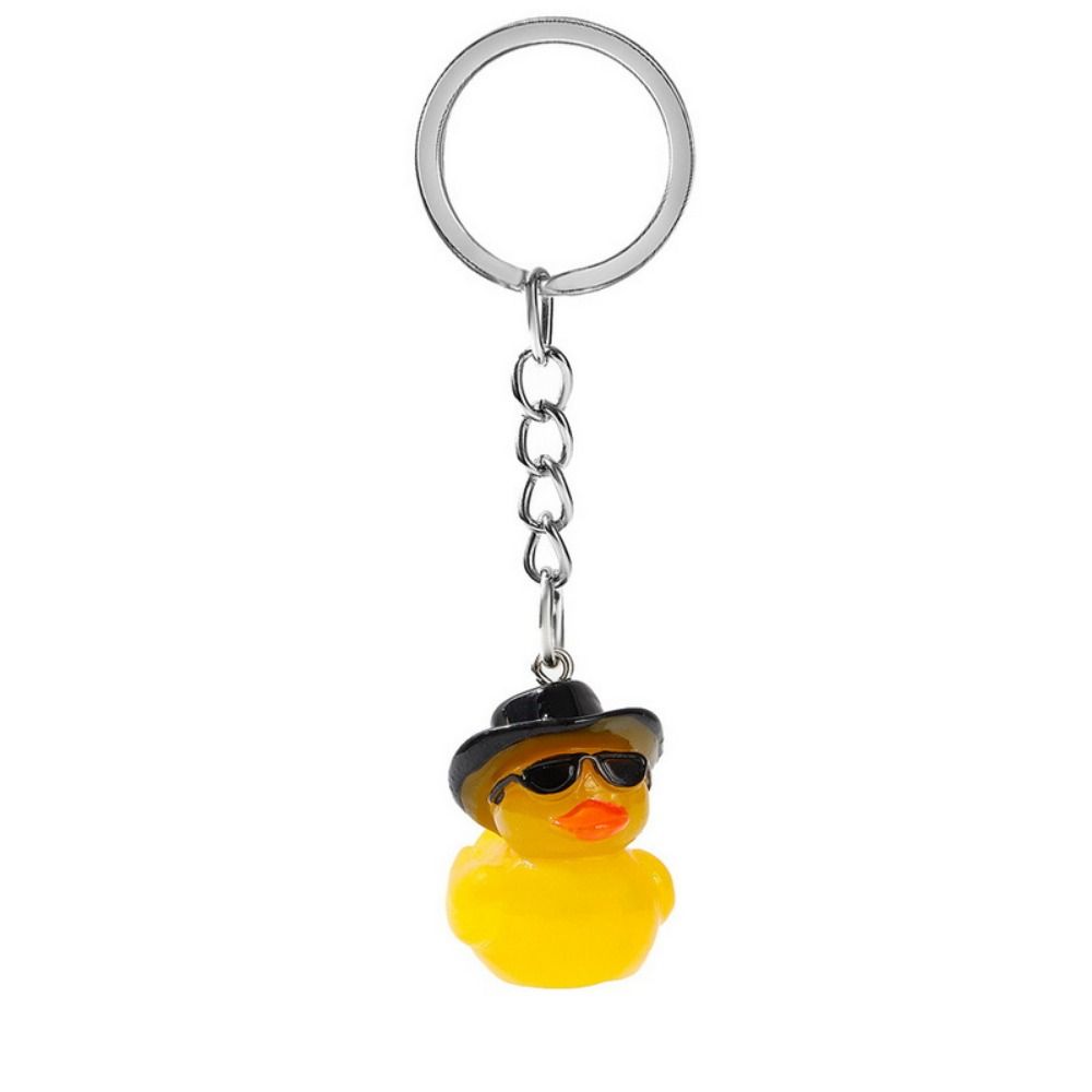 Fashion Cartoon Duck Key Chain Lovely Car Key Holder Cute Animal Key Ring Small Gifts