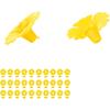 Feeding Port Replacement Parts, Hummingbird Feeder Flowers Bright Colors Attractive 30 Set for Outdoor(Yellow)