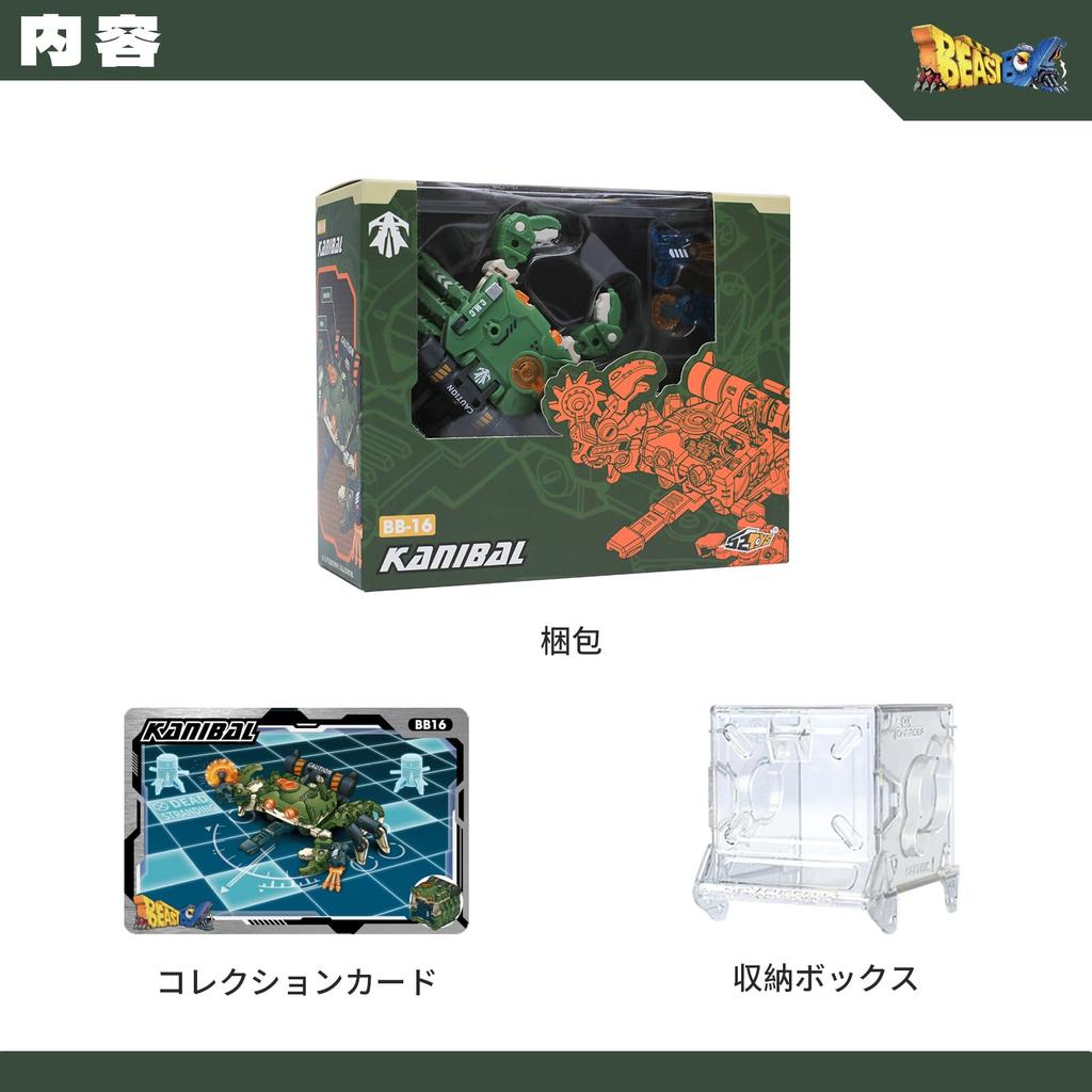 BEASTBOX 52TOYS KANIBAL Transforming Cube To Highly Articulated Action Transforms Into a Mecha or No Batteries Perfect Gift for and Collectors BB-16