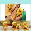 Butter Bear Brown Bear Bee Cartoon Stuffed Plush Doll Pillow Gifts Ornaments