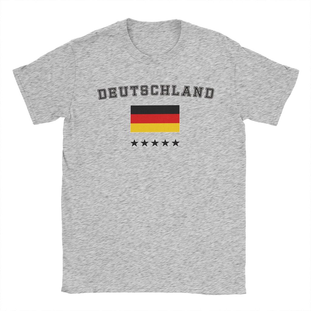 Germany Deutschland 5 Star Bold National Pride TShirt for Men Pure Cotton Tee Shirt Round Neck Short Sleeve T Shirt Gift Tops