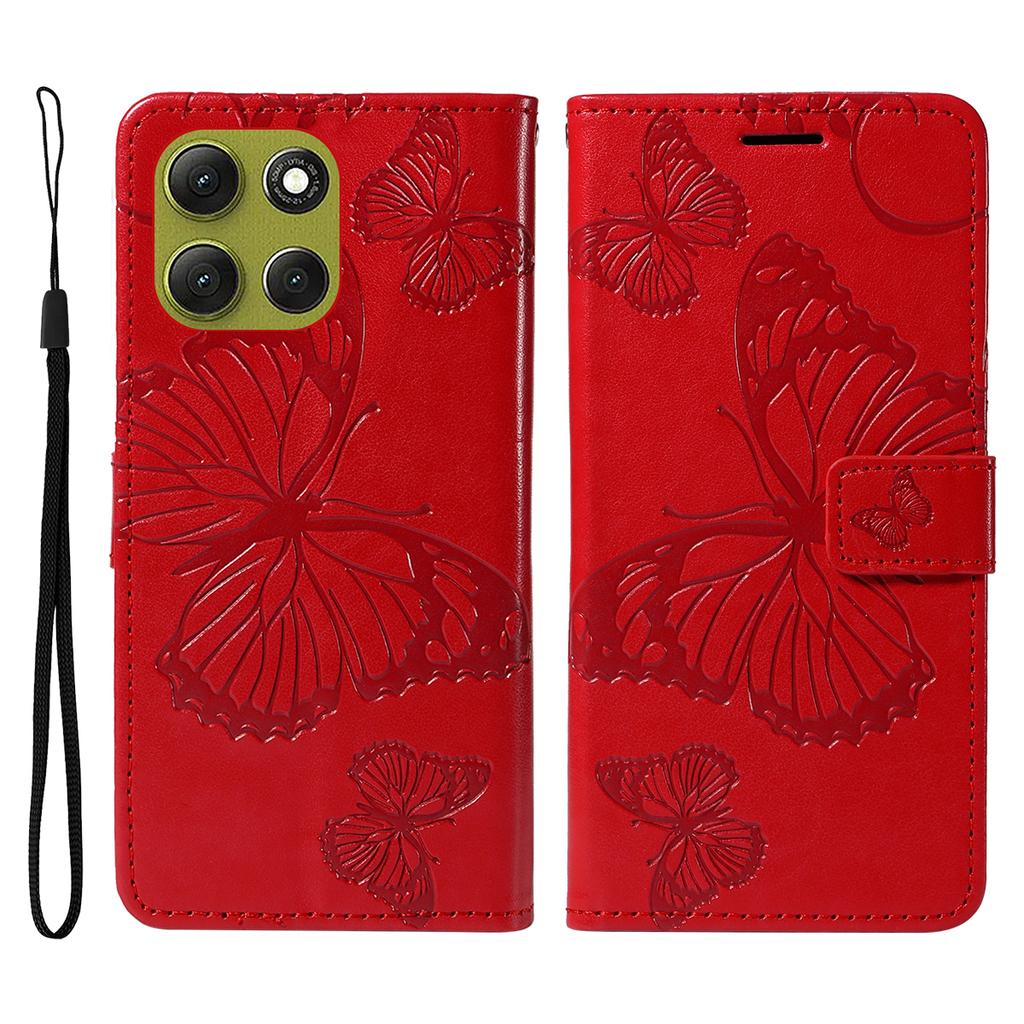For Motorola Moto G86 5G/G86 Power 5G Wallet Case Floral Butterfly Imprinted Leather Phone Cover Stand