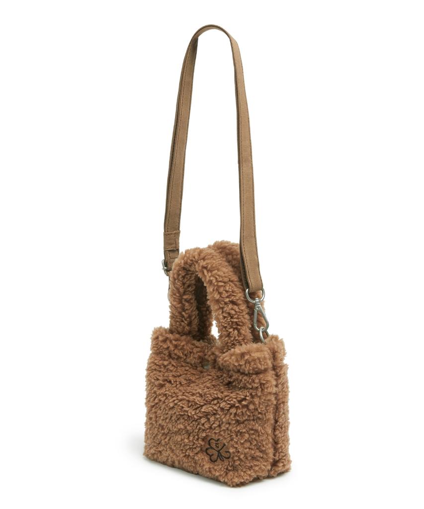 Mark Gonzales Women'S Club Boucle Mini Crossbody Bag - Camel