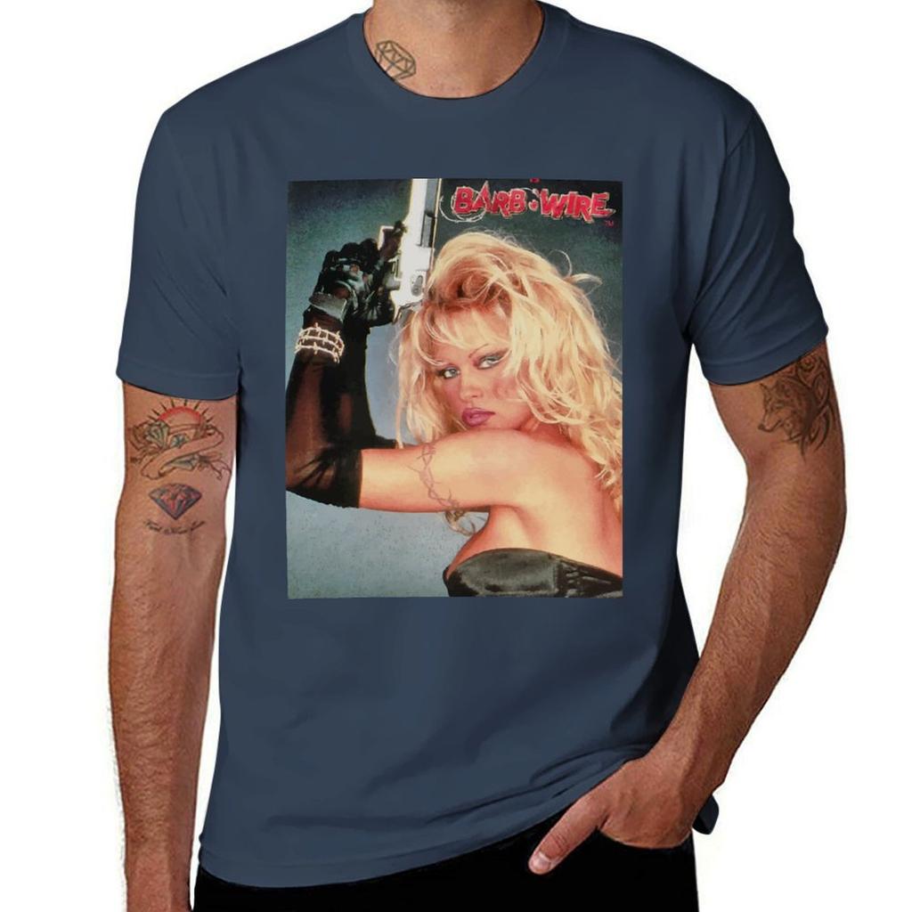 Barb Wire (Pamela Anderson) Tshirt Nonshrink Basic Cotton Tshirt