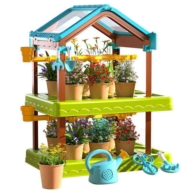 Children's Garden Toy Set: Sunroom Planting Kit for Flowers & Vegetables - Perfect Gift!