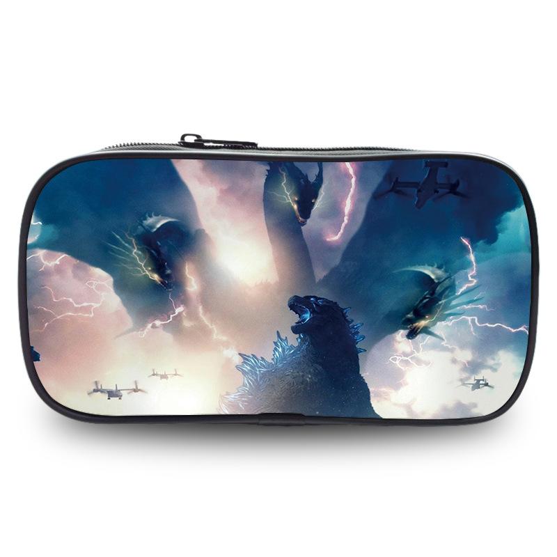 Godzilla Wars King Kong Pencil Case Stationery Case Pencil Case Student Office Pencil Bag Student Pencil Bag Stationery Storage Bag