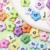 DIY Crafts Flower Colorful Letter Акриловые бусины Подвеска 20 шт 12 мм Модный браслет Ожерелье для изготовления ювелирных изделий